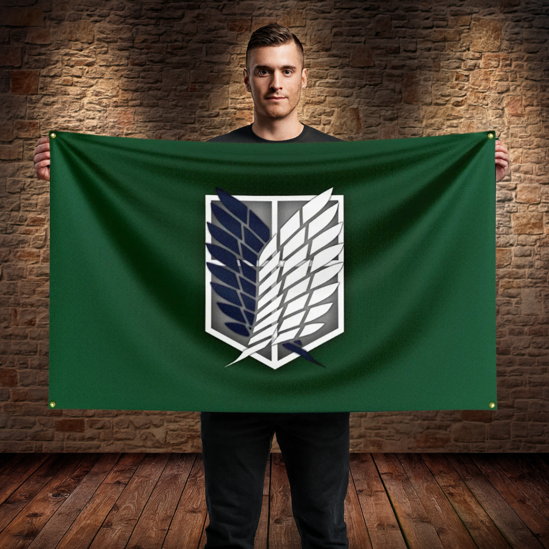 Wappen der Flügel der Freiheit Flagge – Attack on Titan™