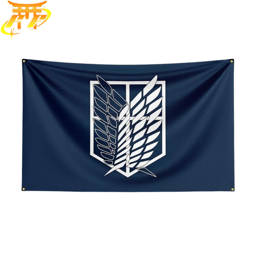 Aufklärungstrupp „Emblem der Flügel der Freiheit“ Flagge – Attack on Titan™