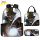 Naruto Hokage Rucksack mit Federmäppchen und Tasche - Naruto Shippuden™