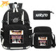 Naruto x Pain x Sasuke Rucksack mit Federmäppchen und Tasche - Naruto Shippuden™