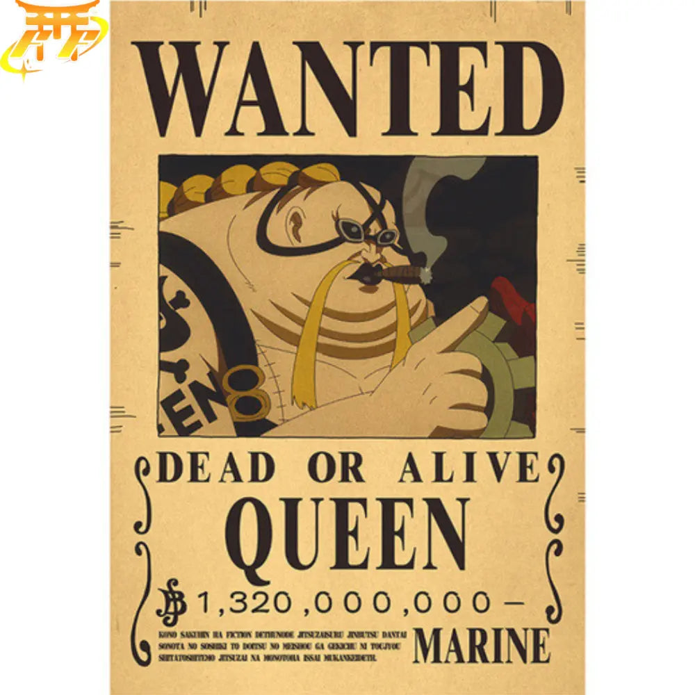Queen Wanted Poster – One Piece™