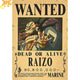 Raizo Wanted Poster – One Piece™