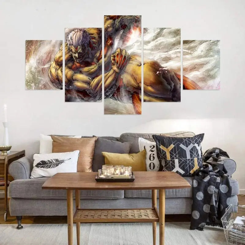 Reiner Braun Gemälde „Titan Battleship“ – Attack on Titan™